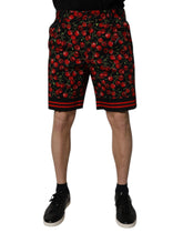 Dolce & Gabbana Black Red Cherry Print Bermuda Cotton Shorts -   -  Dolce & Gabbana.